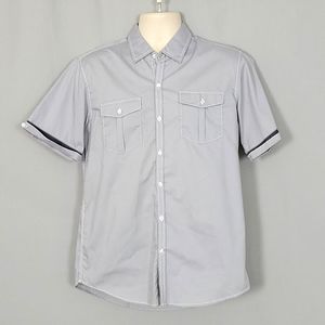 Men's Michael Brandon Button-up Shirt (M) Grey